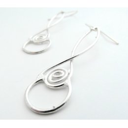 La Jewellery Recycled Laugharne Silver Earrings