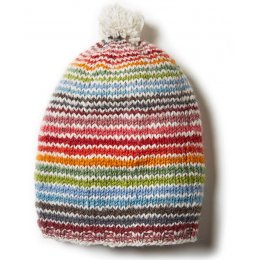 Womens Hoxton Stripe Baggy Beanie Hat - Multi Coloured