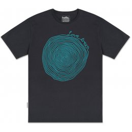 Silverstick Mens Love Trees T-Shirt - Charcoal & Blue