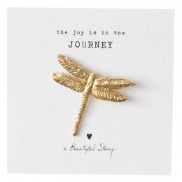 A Beautiful Story Dragonfly Gold Brooch