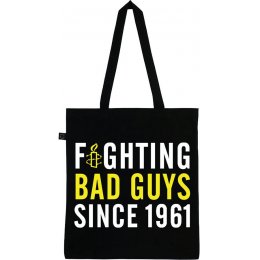 Amnesty Fighting Bad Guys Tote Bag