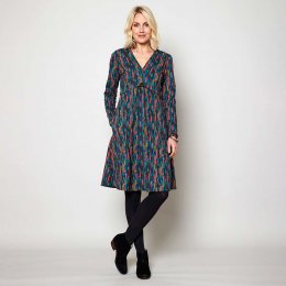 Nomads Peacock Button Detail Dress