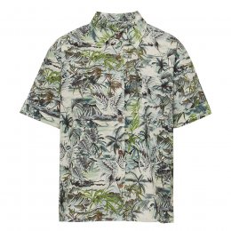 Komodo Surfer Organic Linen Shirt - Bali Green