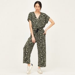 Thought Pepita Bamboo Wrap Front Jumpsuit