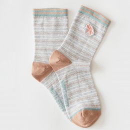 White Stuff Embroidered Dragonfly Organic Cotton Socks