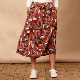 Nomads Textured Midi Skirt - Mink