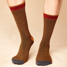 Nomads Striped Socks - Burnished - UK 7-11