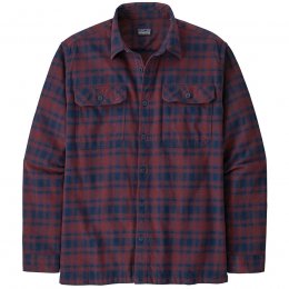 Patagonia Long Sleeve Organic Cotton Fjord Flannel Shirt - Sequoia Red