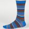 Thought Bright Blue Watson Stripe Bamboo Socks - UK7-11