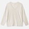 Thought Naturally Soft SeaCell Long Sleeve Top - Vanilla Cream