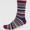 Thought Matias Bamboo Stripe Socks - Plum - UK7-11