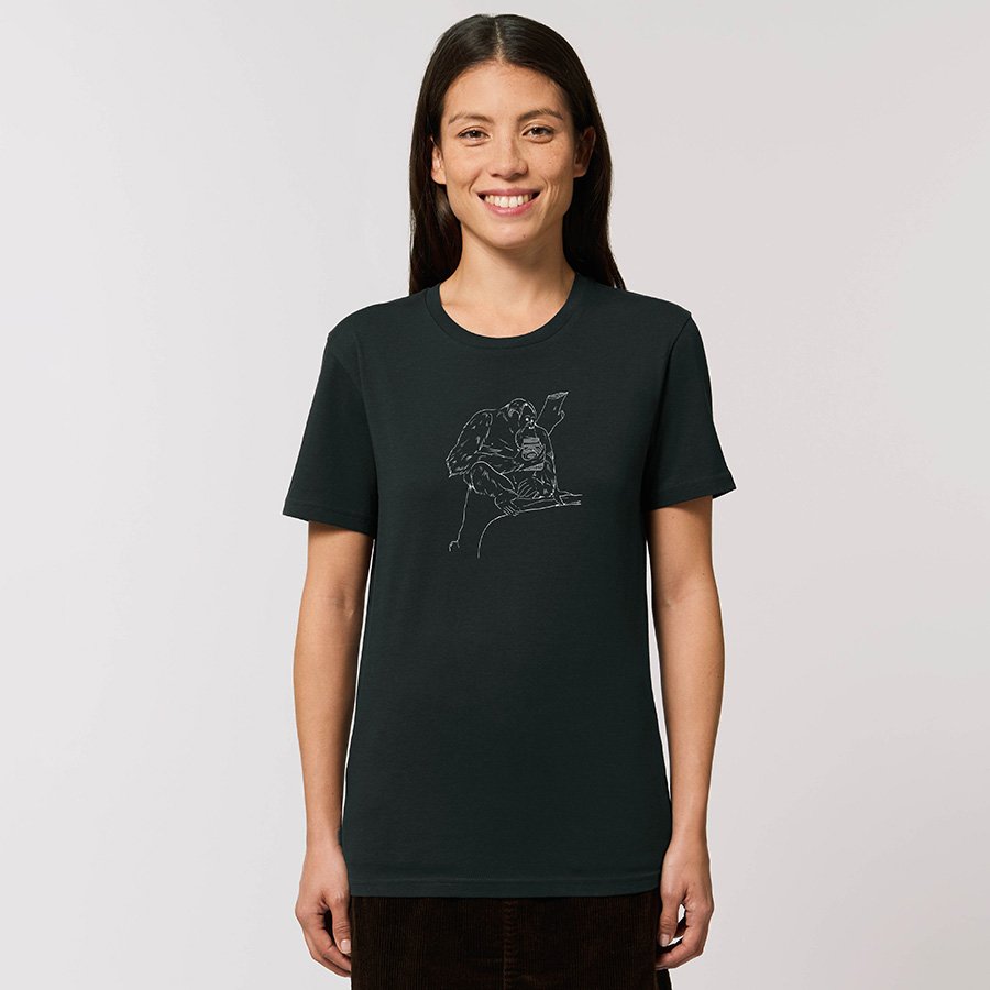 Frank & Faith Black Orangutan T-Shirt - Frank & Faith